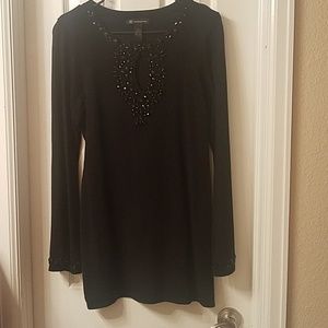 👗2/$29👗 INC | Blk Sweater w/Jeweled Accents